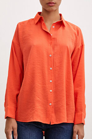 Basic Modal Gömlek Oranj