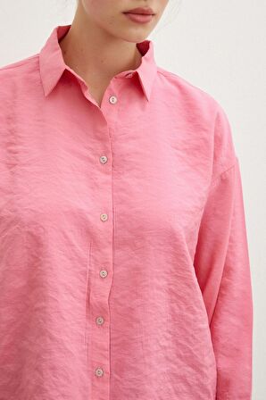 Basic Modal Gömlek Pembe