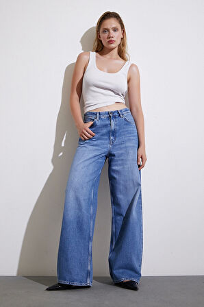 Yüksel Bel Baggay Jean Mavi