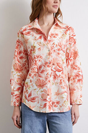 Rüya Desenli Gömlek Pembe