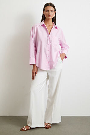 Must Have Poplin Gömlek Pembe