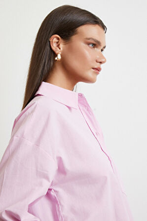 Must Have Poplin Gömlek Pembe