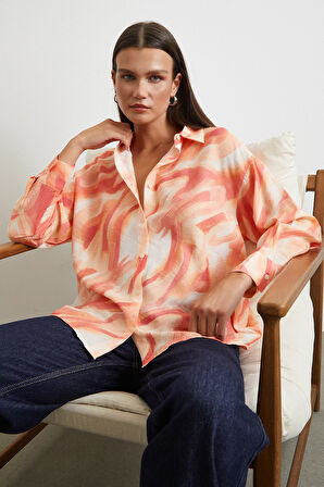 Deniz Esintisi Gömlek Oranj