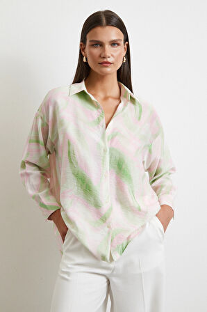 Deniz Esintisi Gömlek Pembe