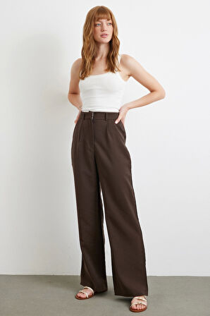 Modal Palazzo Pantolon Kahve