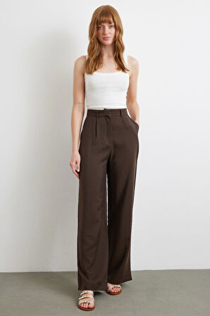 Modal Palazzo Pantolon Kahve