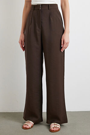 Modal Palazzo Pantolon Kahve