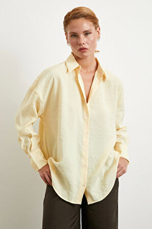 Basic Modal Gömlek Sarı