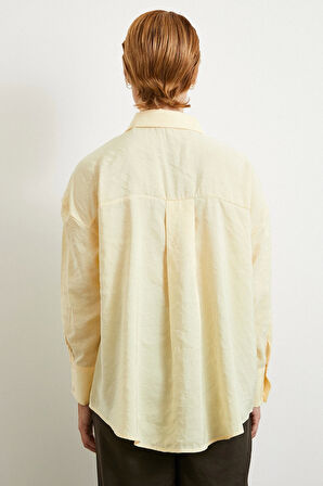 Basic Modal Gömlek Sarı