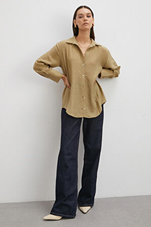 Kraşlı Gömlek Haki