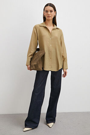 Kraşlı Gömlek Haki