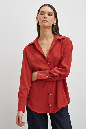 Basic Polyester Gömlek Kiremit