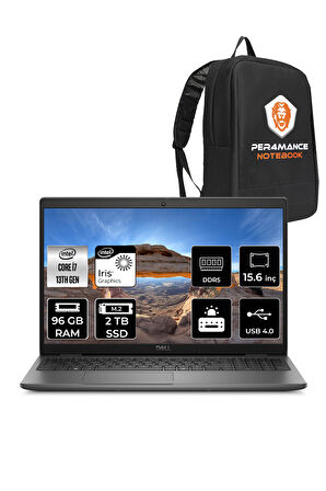 DELL Latitude 3550 i7 1355U 96GB 2TB SSD 15.6'' FHD FDOS Dizüstü Bilgisayar & PER4 ÇANTA