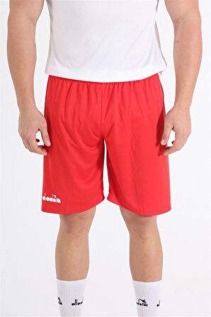 Diadora Düz  Kırmızı Antrenman - Spor Şort - DDANT-SORT
