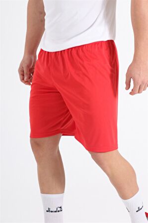 Diadora Düz  Kırmızı Antrenman - Spor Şort - DDANT-SORT