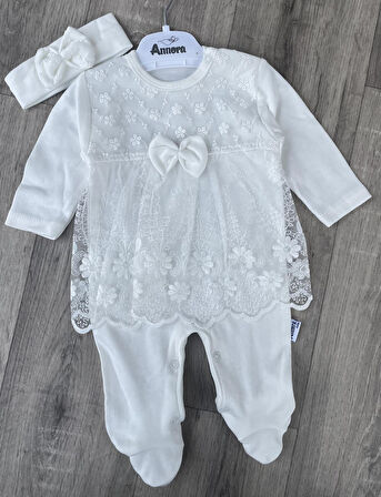 Papatya Küpürlü Bandanalı Tulum