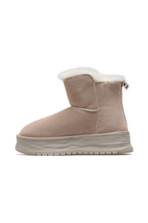 GUJA Kadın Nubuk Deri Kürklü Günlük Bot 25k 24k156-2 Z