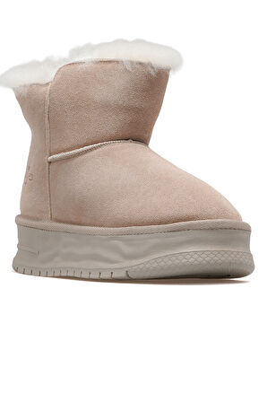 GUJA Kadın Nubuk Deri Kürklü Günlük Bot 25k 24k156-2 Z