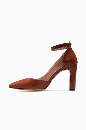 YAŞAR KAŞLI Kadın Kalın Topuklu Stiletto Ayakkabı 26y Ykşk-7948