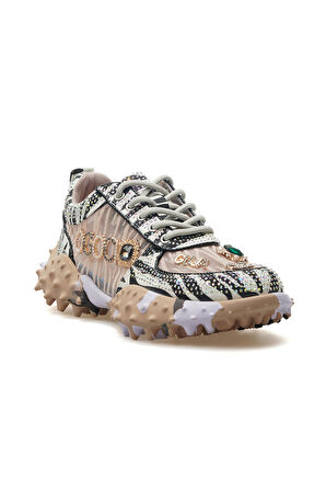 GUJA Kadın Taş Detaylı Sneaker Günlük Ayakkabı 25y 25y338 Z