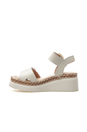 VENÜS Kadın Hakiki Deri Dolgu Topuklu Günlük Sandalet 25y 2512303y Z