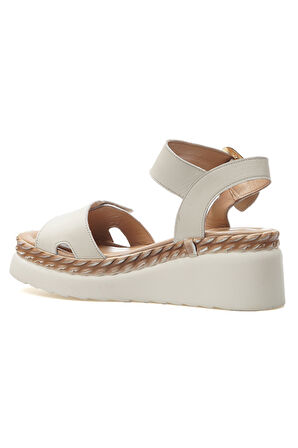 VENÜS Kadın Hakiki Deri Dolgu Topuklu Günlük Sandalet 25y 2512303y Z