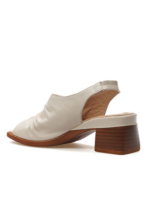 VENÜS Kadın Hakiki Deri Topuklu Günlük Sandalet 25y 2311513y Z