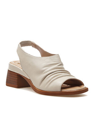 VENÜS Kadın Hakiki Deri Topuklu Günlük Sandalet 25y 2311513y Z