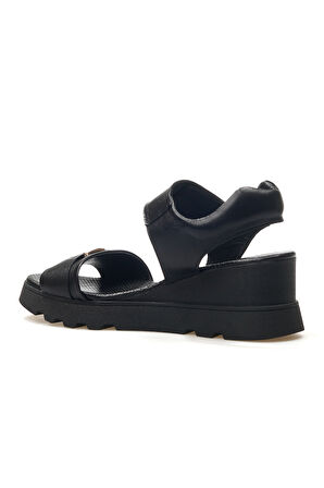 MAMMAMİA Kadın Hakiki Deri Toka Detaylı Topuklu Günlük Sandalet 25y D25ys-2995 Z