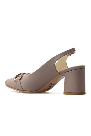 VENÜS Kadın Hakiki Deri Toka Detaylı Kalın Topuklu Ayakkabı 25y 25461074y Z