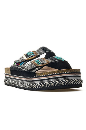 GUJA Kadın Taş Detaylı Günlük Terlik 25y 25y103 Z