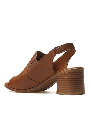 VENÜS Kadın Hakiki Deri Topuklu Sandalet 25y 24381825y Z