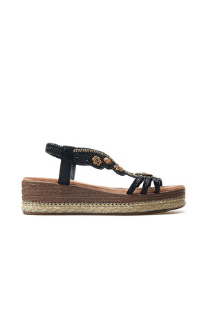 GUJA Kadın Taş Detaylı Günlük Sandalet 25y 25y171-1 Z