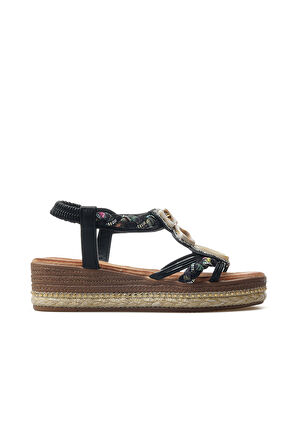 GUJA Kadın Taş Detaylı Günlük Sandalet 25y 25y171 Z