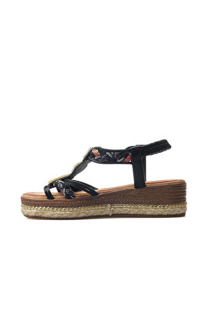 GUJA Kadın Taş Detaylı Günlük Sandalet 25y 25y171 Z