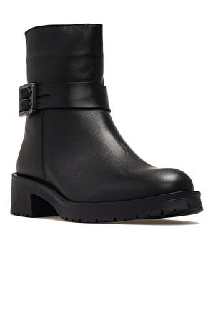 MAMMAMİA Kadın Hakiki Deri Topuklu Günlük Bot 25k D25kb-8375 Z