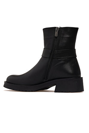 MAMMAMİA Kadın Hakiki Deri Topuklu Günlük Bot 25k D25kb-8375 Z