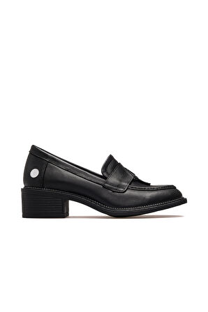 MAMMAMİA Kadın Hakiki Deri Topuklu Loafer Günlük Ayakkabı 25k D25ka-7210 Z