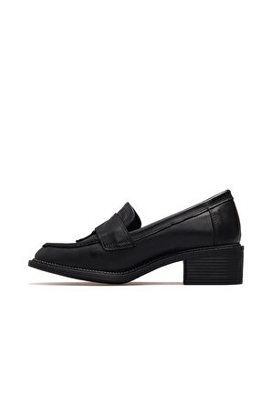 MAMMAMİA Kadın Hakiki Deri Topuklu Loafer Günlük Ayakkabı 25k D25ka-7210 Z