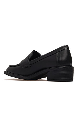 MAMMAMİA Kadın Hakiki Deri Topuklu Loafer Günlük Ayakkabı 25k D25ka-7210 Z