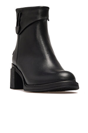 MAMMAMİA Kadın Hakiki Deri Topuklu Günlük Bot 25k D25kb-8430 Z