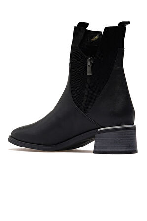 KUUM Kadın Hakiki Deri Topuklu Günlük Bot 25k K6130032 Z