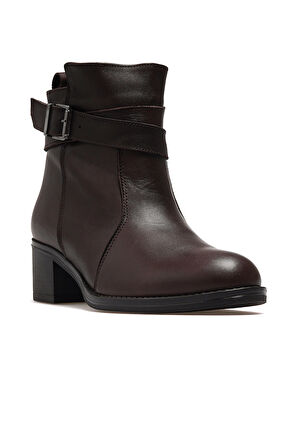 MAMMAMİA Kadın Hakiki Deri Topuklu Günlük Bot 25k D25kb-1670 Z