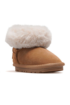 BUCKHEAD Furly Kız Çocuk Tüylü Fermuarlı Günlük Bot 25k Buck3064