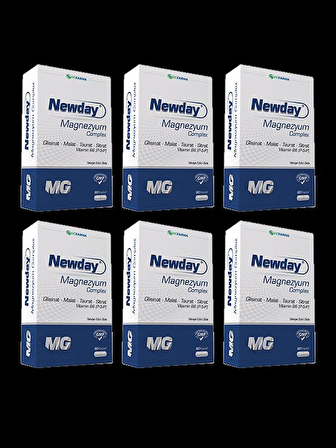 Newday Magnezyum Complex 60 Kapsül x6