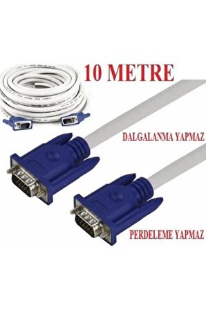 Data Vga To Vga Monitör Görüntü Kablosu 10 Metre