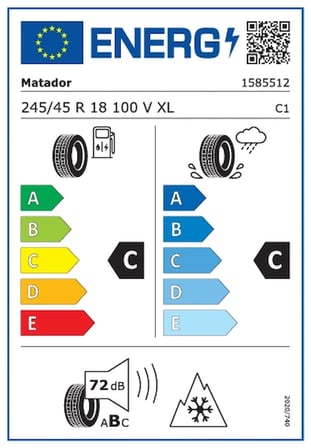 Matador 245/45R18 100V XL FR MP93 Nordicca-2026 KIŞ