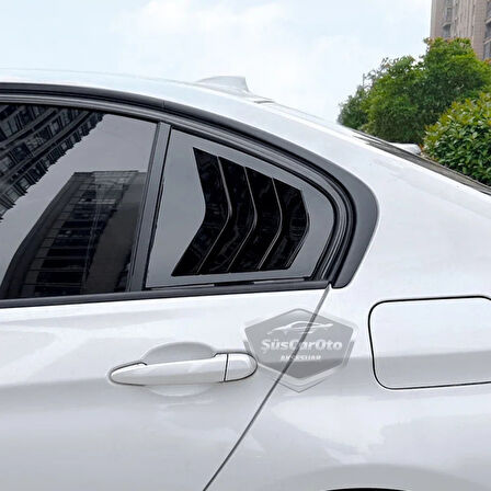 Bmw 3 Serisi F30 2012-2018 Uyumlu Kelebek Cam Izgarası Kelebek Cam Vizörü İthal Havalandırma Sağ Sol Takım Parlak Siyah 1.Sınıf