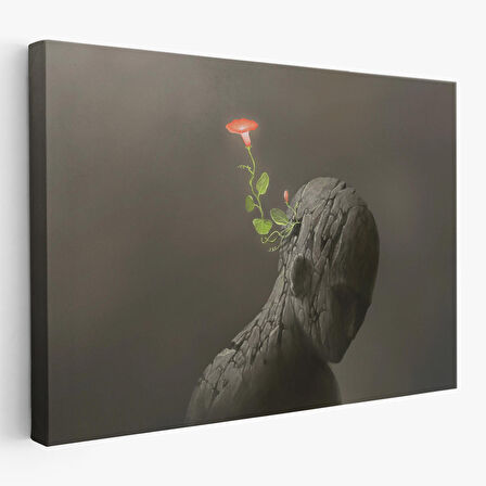 Zıtlık Ve Hayal Gücü Temalı Dekoratif Kanvas Tablo-3684