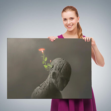 Zıtlık Ve Hayal Gücü Temalı Dekoratif Kanvas Tablo-3684